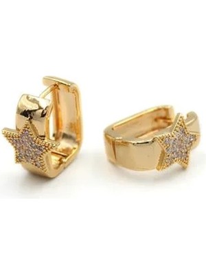 Aesco Yıldız Küpe - Altın