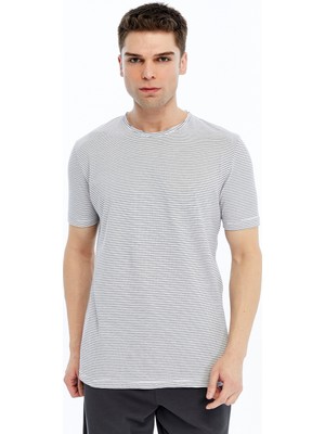 Trender Cepsiz Erkek T-Shirt 4030 Beyaz