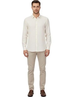 Cazador Erkek Uzun Kol Gömlek 24120 Beyaz