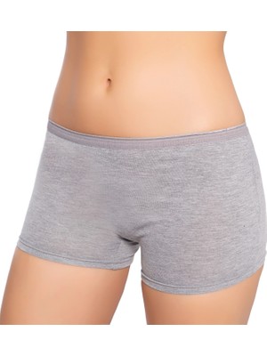 Gümüş 3016 6'lı Kadın Likralı Boxer