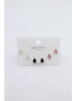 Aesco Çoklu Set Küpe - Altın