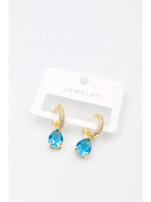 Aesco Damla Küpe - Mavi