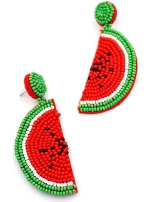 Aesco Karpuz Küpe - Kırmızı