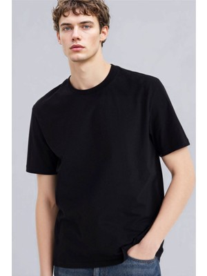 Defacto Erkek T-Shirt V7699AZ/BK81 Black