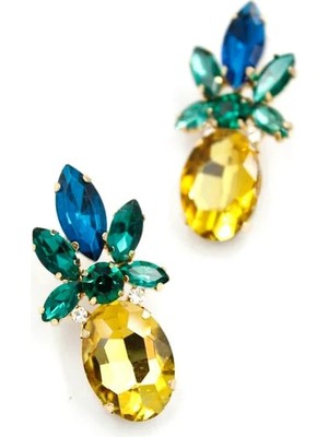 Aesco Ananas Küpe - Altın