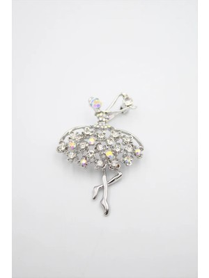 Aesco Balerin Broş - Gümüş