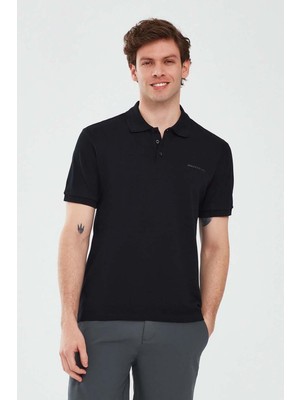 Skechers  M Short Sleeve Polo Erkek T-Shirt S211800-3817 Black