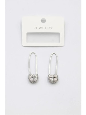 Aesco Taşlı Filkete Küpe - Gümüş