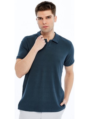 Trender Polo Yaka Erkek T-Shirt 4024 Petrol