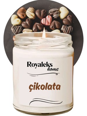 Aesco Doğal Özel Seri Kokulu Dekoratif Kavanoz Mum 210 cc - Çikolata - Ryl