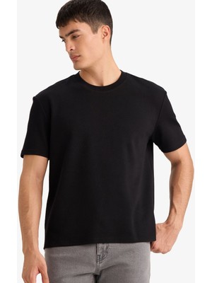 Defacto Erkek T-Shirt D7912AX/BK81 Black