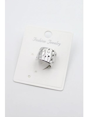 Aesco Halka Kıkırdak Küpe - Gümüş