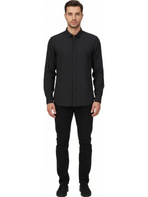 Cazador Erkek Uzun Kol Gömlek 24120 Siyah