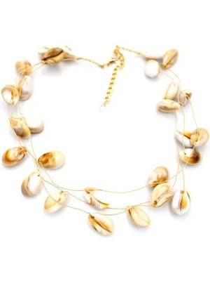 Aesco Deniz Kabuğu Kolye - Kahverengi