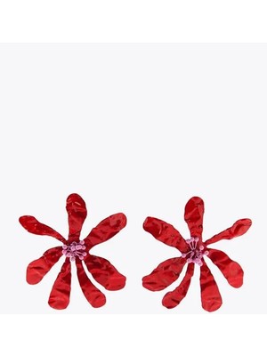 Aesco Çiçek Küpe - Kırmızı