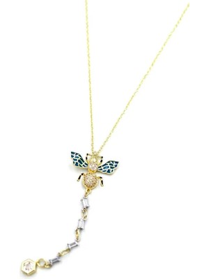 Aesco Arı Kolye - Altın