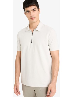 Defacto Erkek T-Shirt F9868AX/GR368 Stone