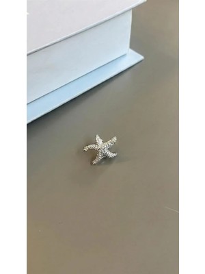 Aesco Deniz Yıldızı Kıkırdak Küpe - Gümüş