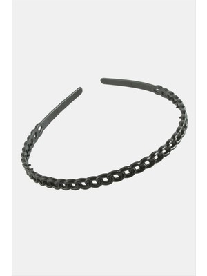 Aesco Zincir Desenli Siyah Renkli Taç