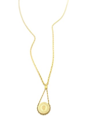 Aesco Burgu Zincir Çeyrek Kolye - Altın