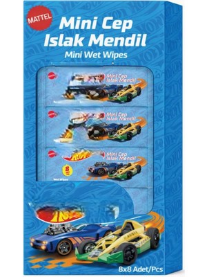 Aesco Mey Ithalat® Islak Mini Cep Mendili 8'li