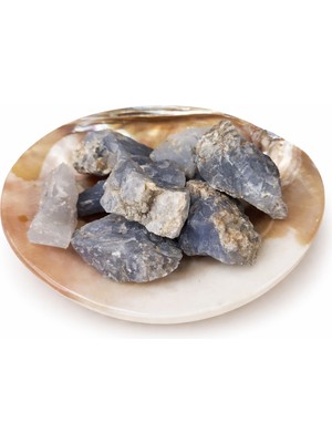 Chellomood Mavi Kalsedon Ham Doğal Taş – Iletişim & Denge Taşı