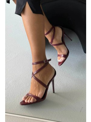 Ayakkabı Prensi Joanne Bordo Mat Stiletto, Topuklu Ayakkabı Kadın