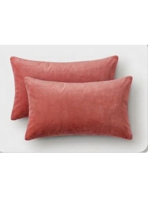 Ayzen Home Ayzen 2li Düz Kadife Kırlent Kılıfı 30X 50 cm