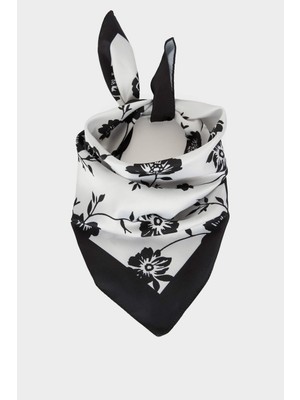 DeFacto Desenli Saten Fular Kız Çocuk H4038A826SM