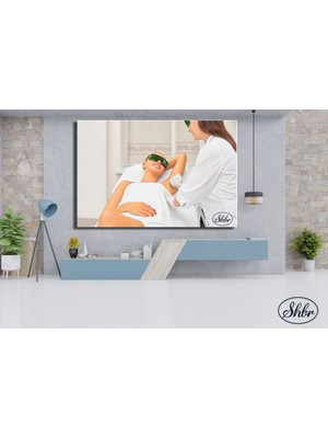 Şehber Tekli Yatay Kanvas Tablo, Sağlık, Güzellik, Estetik Merkezi, Dekoratif Kanvas Duvar Tablosu