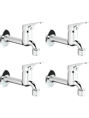 Epilons 4lü Aç Kapa Mix Lavabo Musluk Wc Lavabo Uzun Musluk Perlatörlü