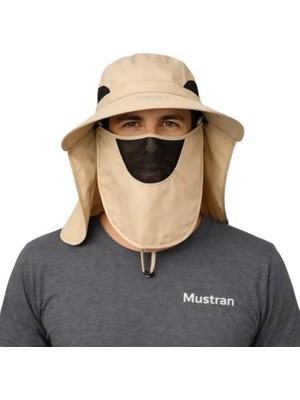 Mustran Uv Korumalı Sök Tak Maskeli Unisex Enseli Şapka Sinek Koruyucu Tarla Balıkçı Kamp Outdoor Plaj