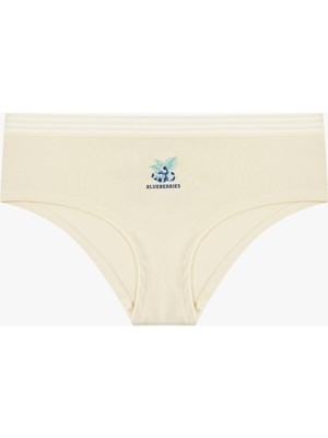 Koton Yüksek Bel Rahat Kalıp Pamuklu Baskılı Hipster Külot