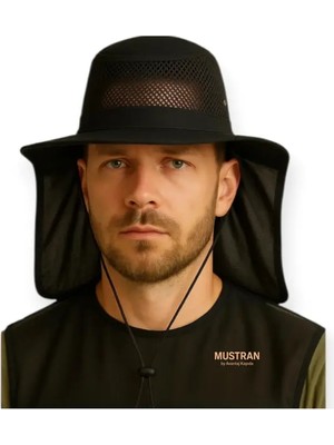 Mustran Uv Korumalı Enseli Outdoor Şapka Bahçe Balıkçı Kamuflaj Güneş Şapkası Hafif