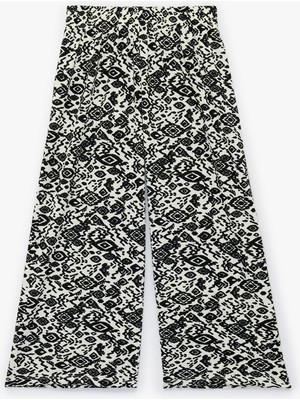 Koton Desenli Geniş Paça Pantolon