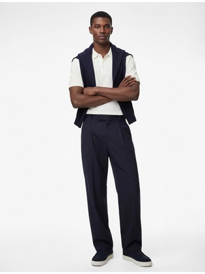 Koton Regular Fit Waffle Dokulu Düğmeli Kısa Kollu Polo Yaka Tişört