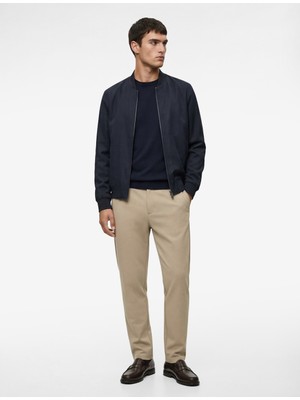 Koton Düğmeli Cepli Viskon Karışımlı Slim Fit Kumaş Pantolon