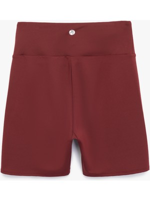 Koton Yüksek Bel Slim Fit Biker Spor Tayt