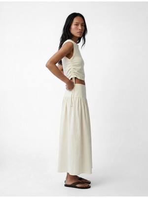 Koton Modal Kumaş Midi Çan Etek