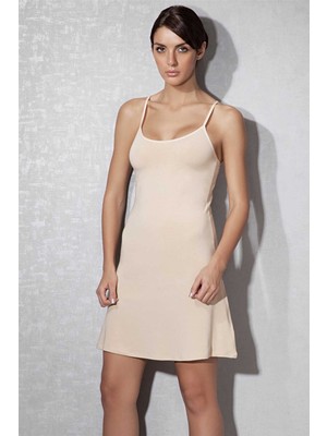 DOREANSE 11128 Kadın İnce Askılı Siyah Mini Kombinezon %90 Modal %10 Lycra 2XL