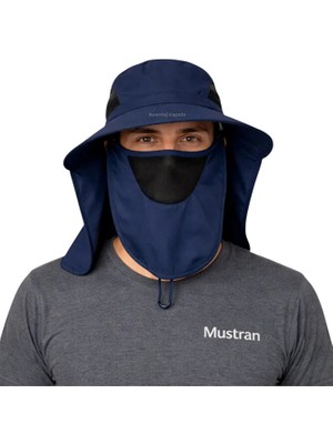 Mustran Uv Korumalı Sök Tak Maskeli Unisex Enseli Şapka Sinek Koruyucu Tarla Balıkçı Kamp Outdoor Plaj