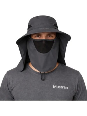 Mustran Uv Korumalı Sök Tak Maskeli Unisex Enseli Şapka Sinek Koruyucu Tarla Balıkçı Kamp Outdoor Plaj
