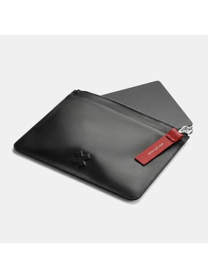 Keinxdesa Siyah Deri Laptop Çantası