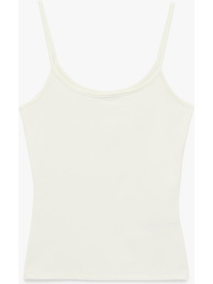 Koton U Yaka Kolsuz Slim Fit Basic Atlet