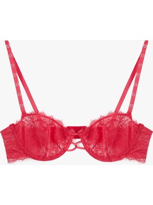 Koton Rahat Kalıp Balenli Dolgusuz Dantelli Sütyen