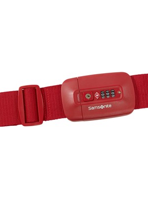 Samsonite Kırmızı Ta Revolution Tsa Kilitli Valiz Kemeri