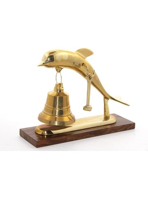 Lowell Home Ieg Pirinç Yunus Balığı Tasarımlı Çan  LWLHMRS-İEG4256