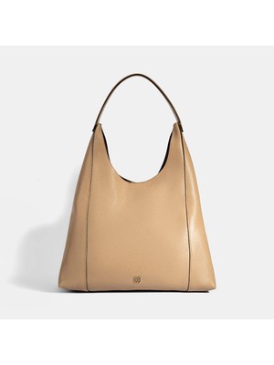 Desa Kadın Bej Deri Omuz Çantası