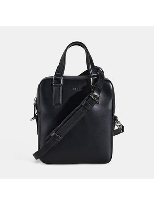 Desa Erkek Siyah Deri Postacı Çantası