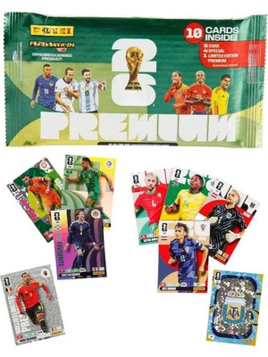 Butik Mey Ithalat® World Cup 2026 Adrenalyn Xl Premium Trading Card 10’lu Paket